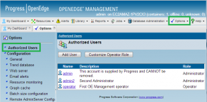 OpenEdge Management add new users