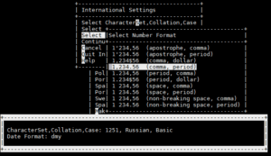 OpenEdge Installation Select Number Format