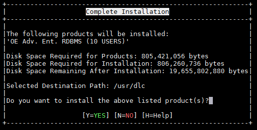OpenEdge Installation Complete Installation