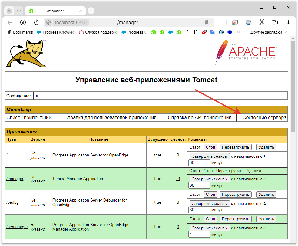 Apache Tomcat Manager