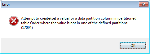 Table Partitioning